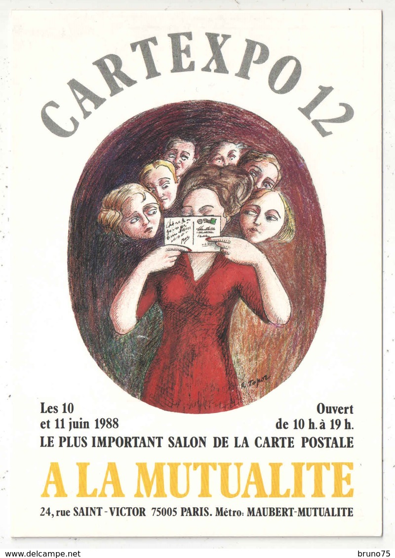 TOPOR - Cartexpo 12 - Paris La Mutualité - 1988 - Topor