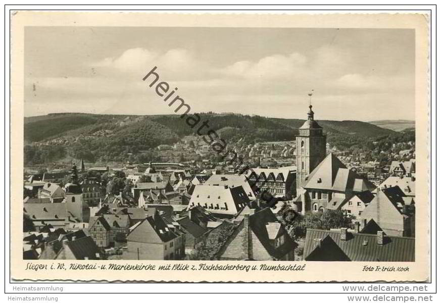 Siegen In Westfalen - Nikolai- Und Marienkirche - Foto-AK - Siegen