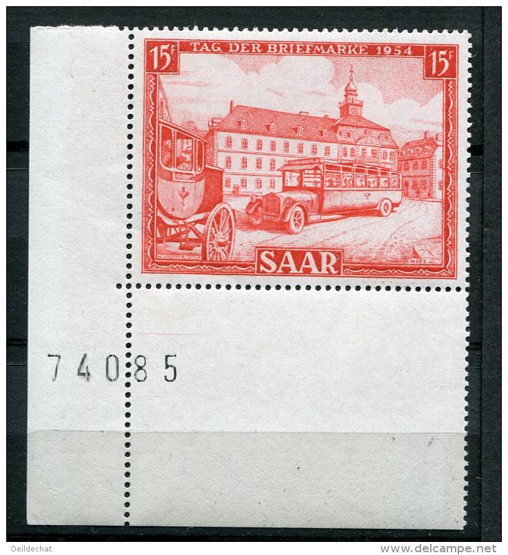 7538  SARRE   N°  329**   15 F Rouge  : Journée Du Timbre    1954    TTB - Unused Stamps