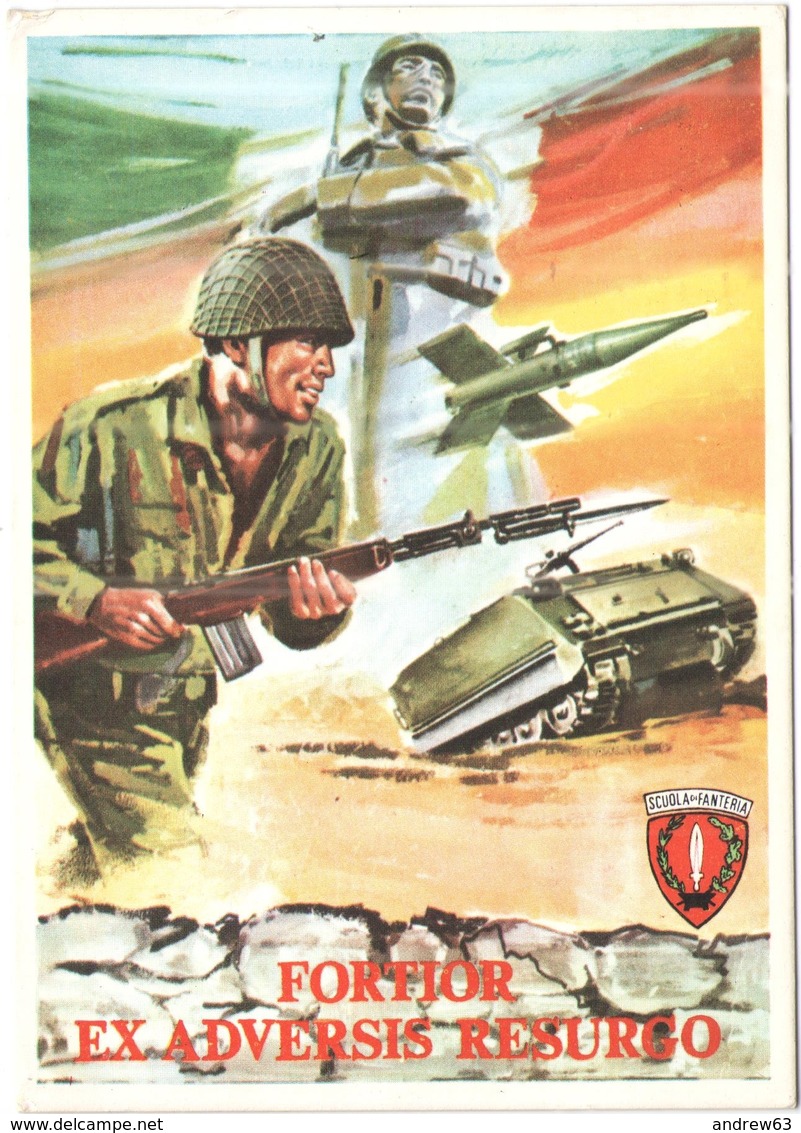 Tematica - Militari - Scuole - 1972 - 2 X 25 Siracusana - Scuola Di Fanteria, Cesano Di Roma - Viaggiata Da Cesano Di Ro - Altri & Non Classificati