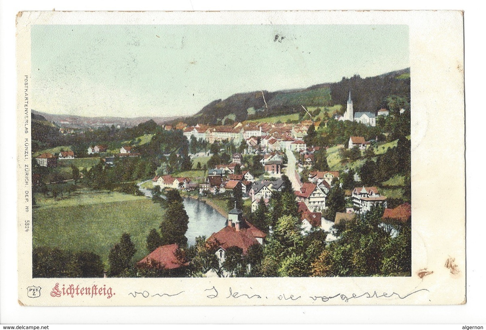 20024 - Lichtensteig + Cachet Linéaire - Lichtensteig