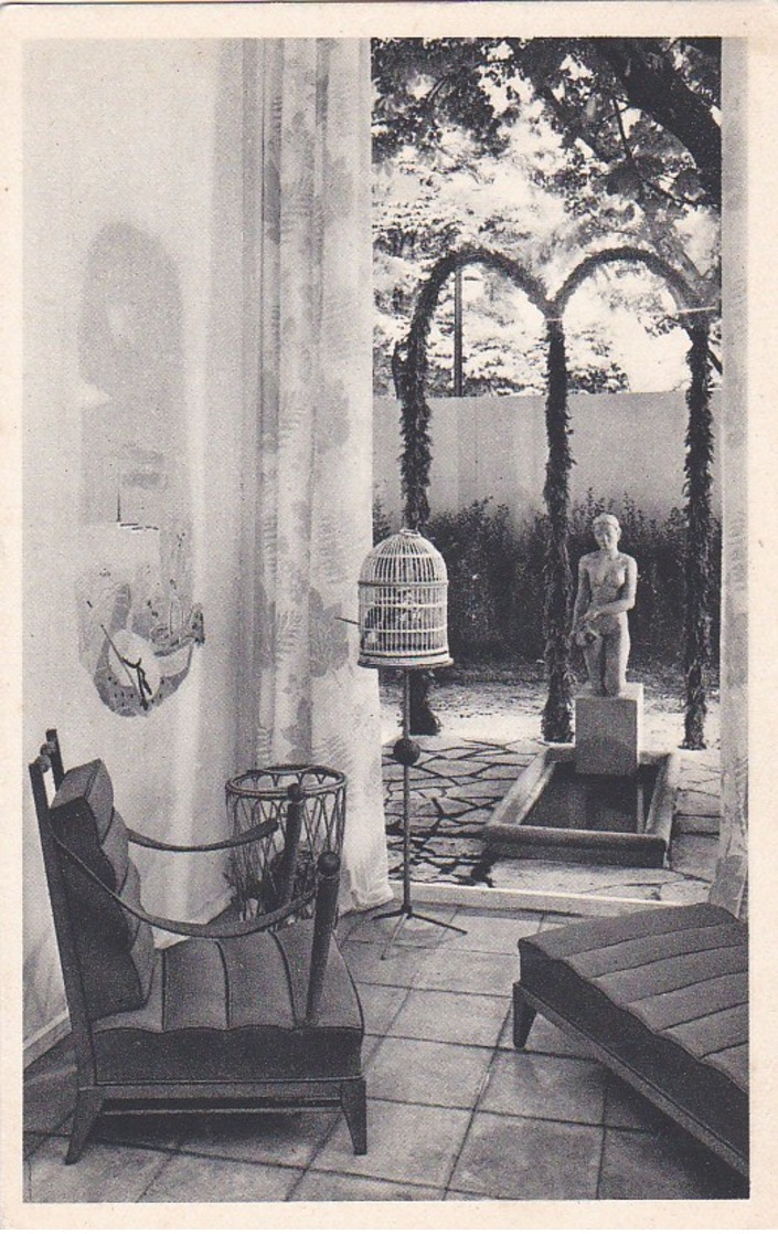 PARIS 8° Cours La Reine EXPO 1937 Intèrieur MAISON FAMILLE FRANCAISE BASSIN Sculpture Artistique FEMME NUE - Exhibitions