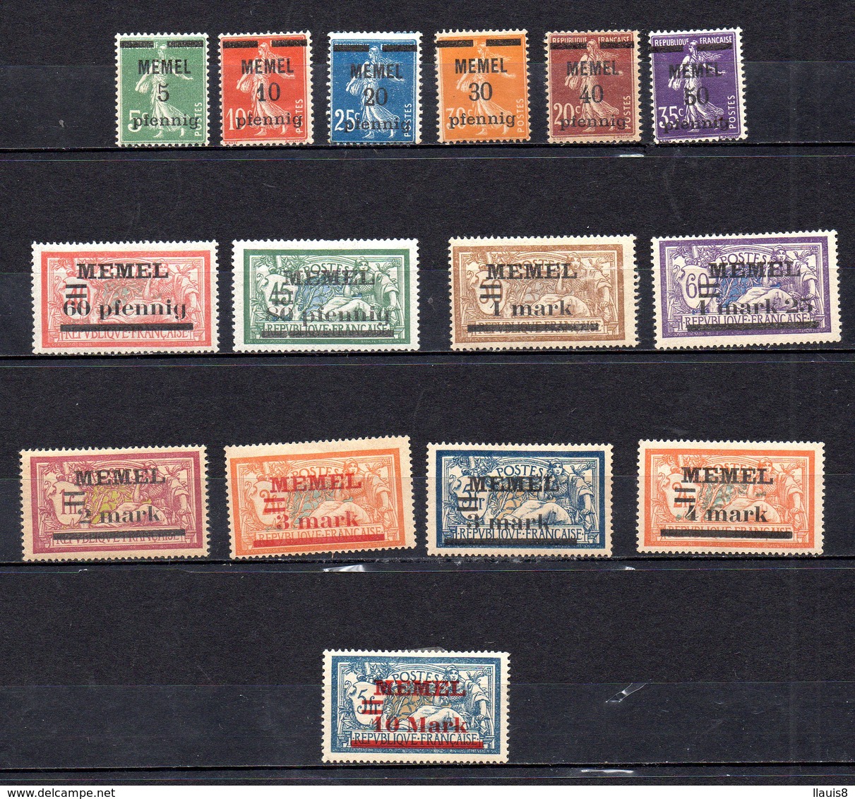 MEMEL. AÑO 1920. Mi 18/32  (MH) - Unused Stamps
