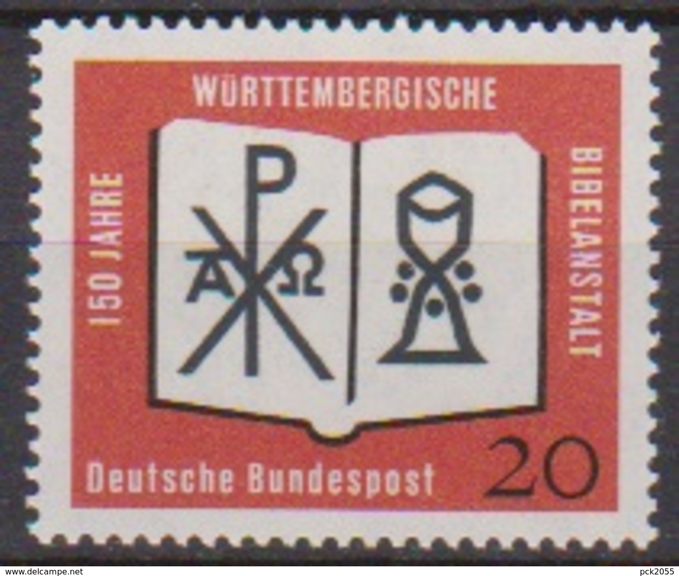 BRD 1962 MiNr.382 ** Postfr. 150 Jahre Württembergische Bibelanstalt ( 6940 ) Günstige Versandkosten - Ungebraucht