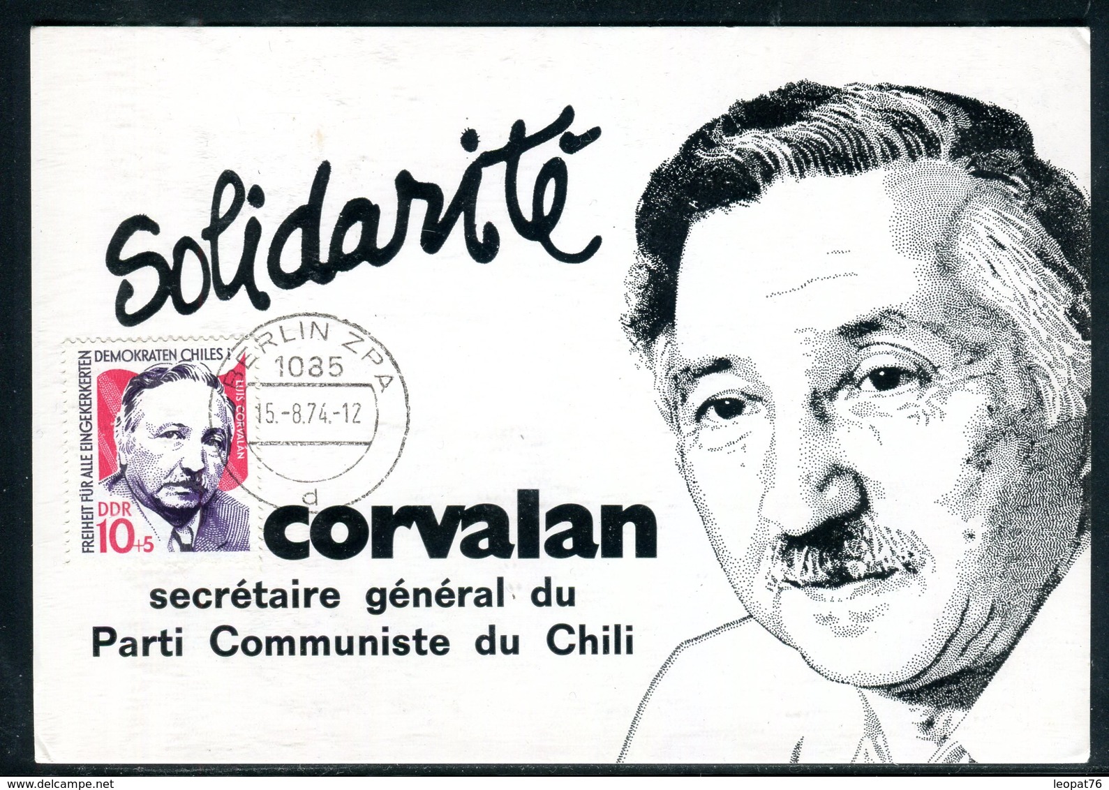 Allemagne - Carte Maximum 1974 - Corvalan - Maximumkarten (MC)