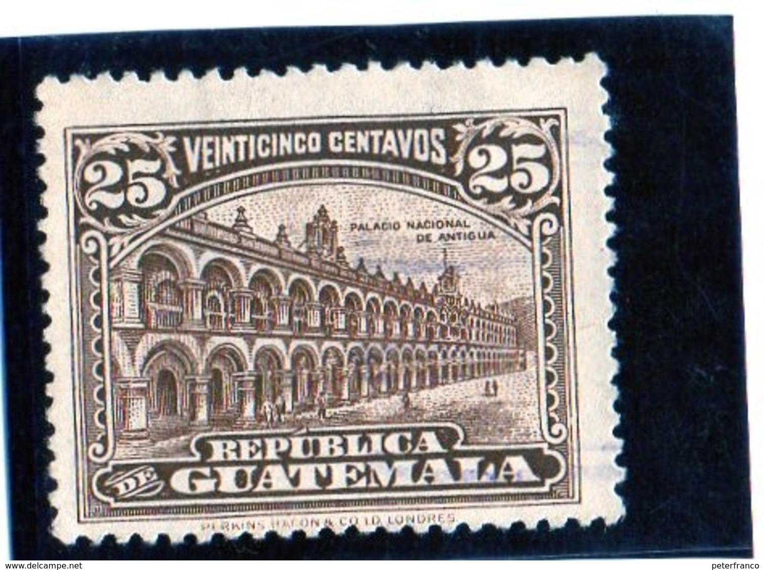 B - 1922 Guatemala - Palazzo Nazionale Ad Antigua (linguellato) - Guatemala