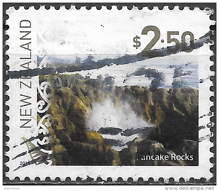 NEW ZEALAND 2014 Scenic Views - $2.50 - Pancake Rocks FU - Oblitérés