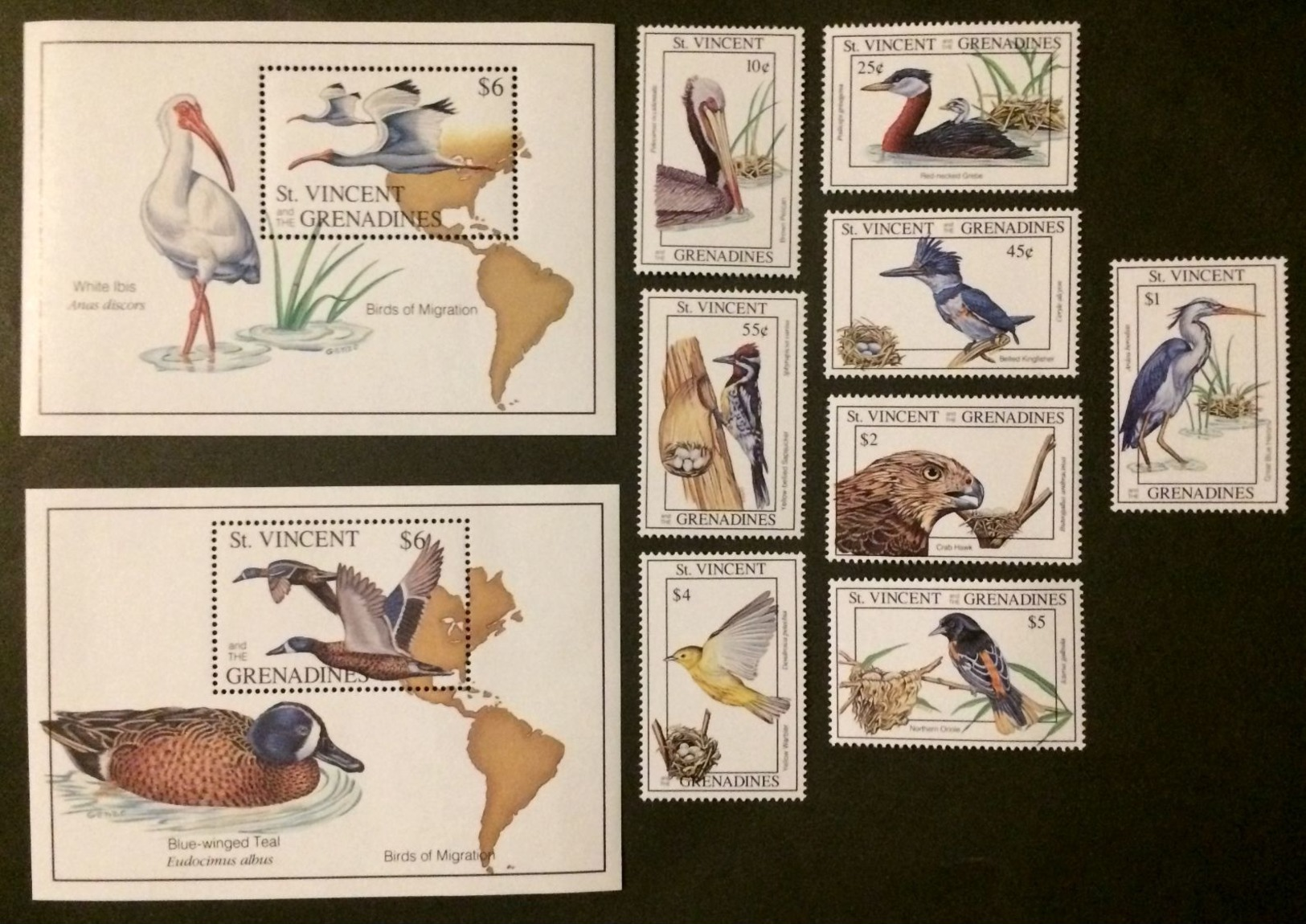 St.Vincent 1993** Mi.2322-29,bl.263,264 Birds MNH [21;50] - Other & Unclassified