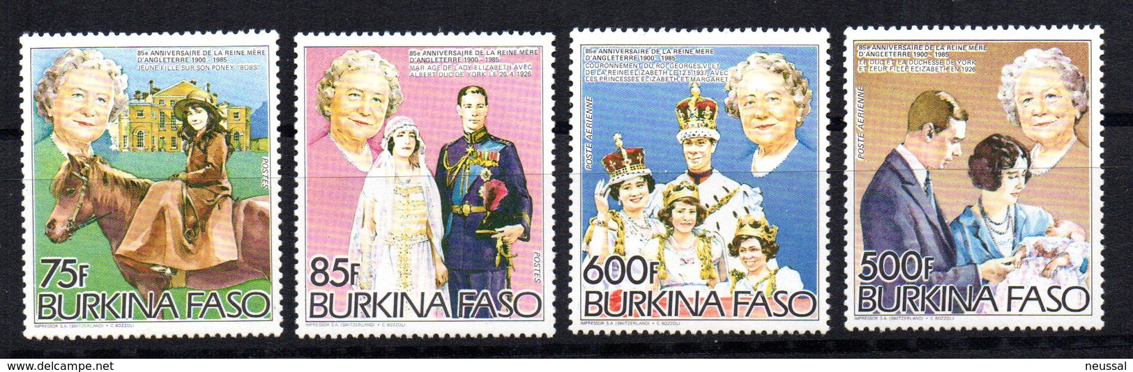 Serie Nº 643/4 + A-281/2  Burkina Faso - Burkina Faso (1984-...)