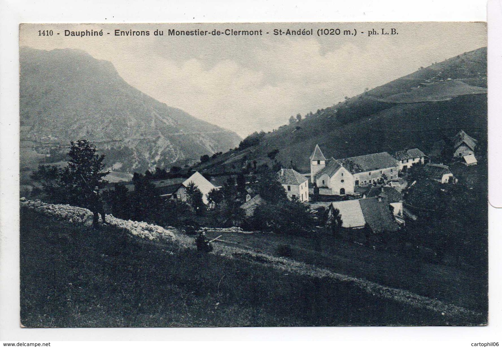 - CPA SAINT-ANDEOL (38) - Vue Générale - Photo L. B. 1410 - - Autres & Non Classés