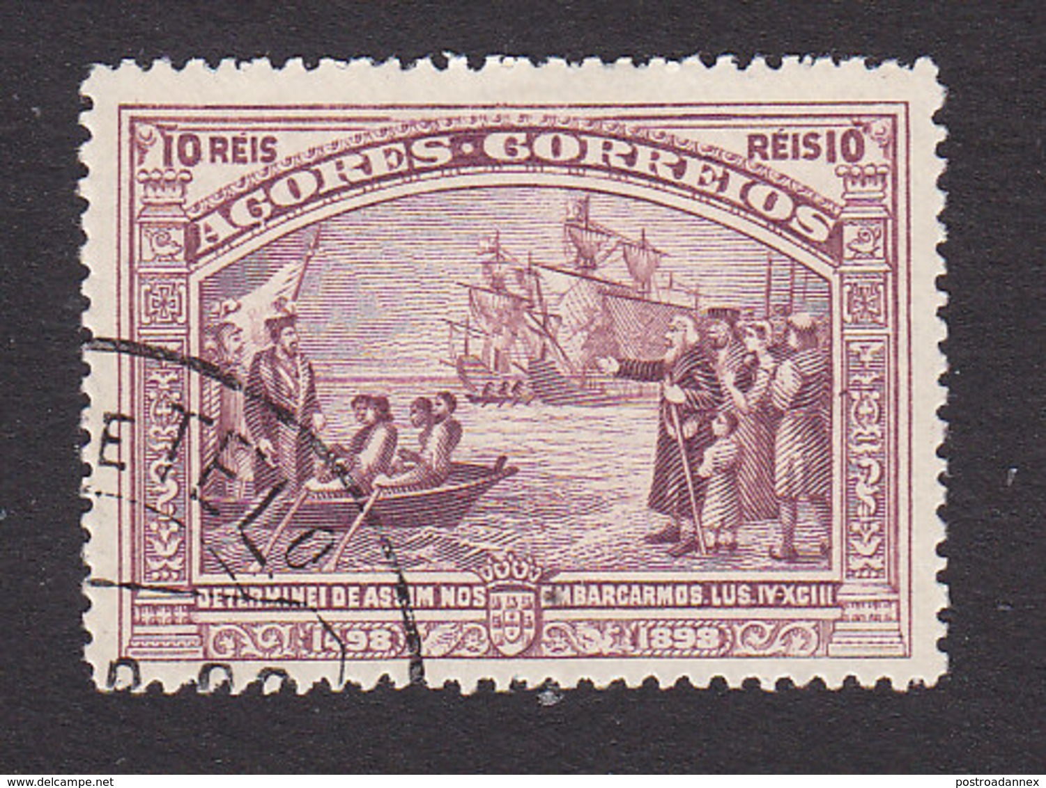 Azores, Scott #95, Used, Vasco De Gama, Issued 1898 - Azores