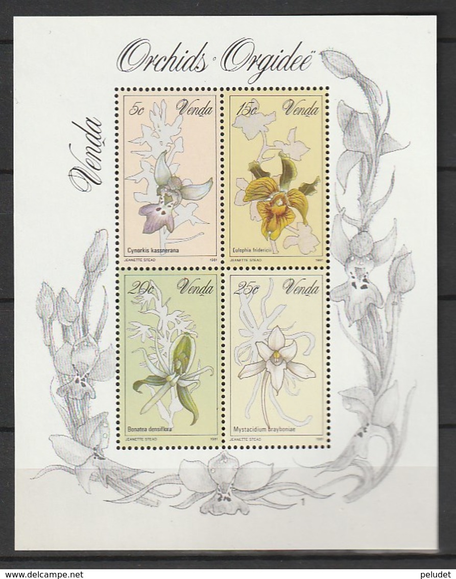 Venda 1981, Orchids S/s Mnh - Venda