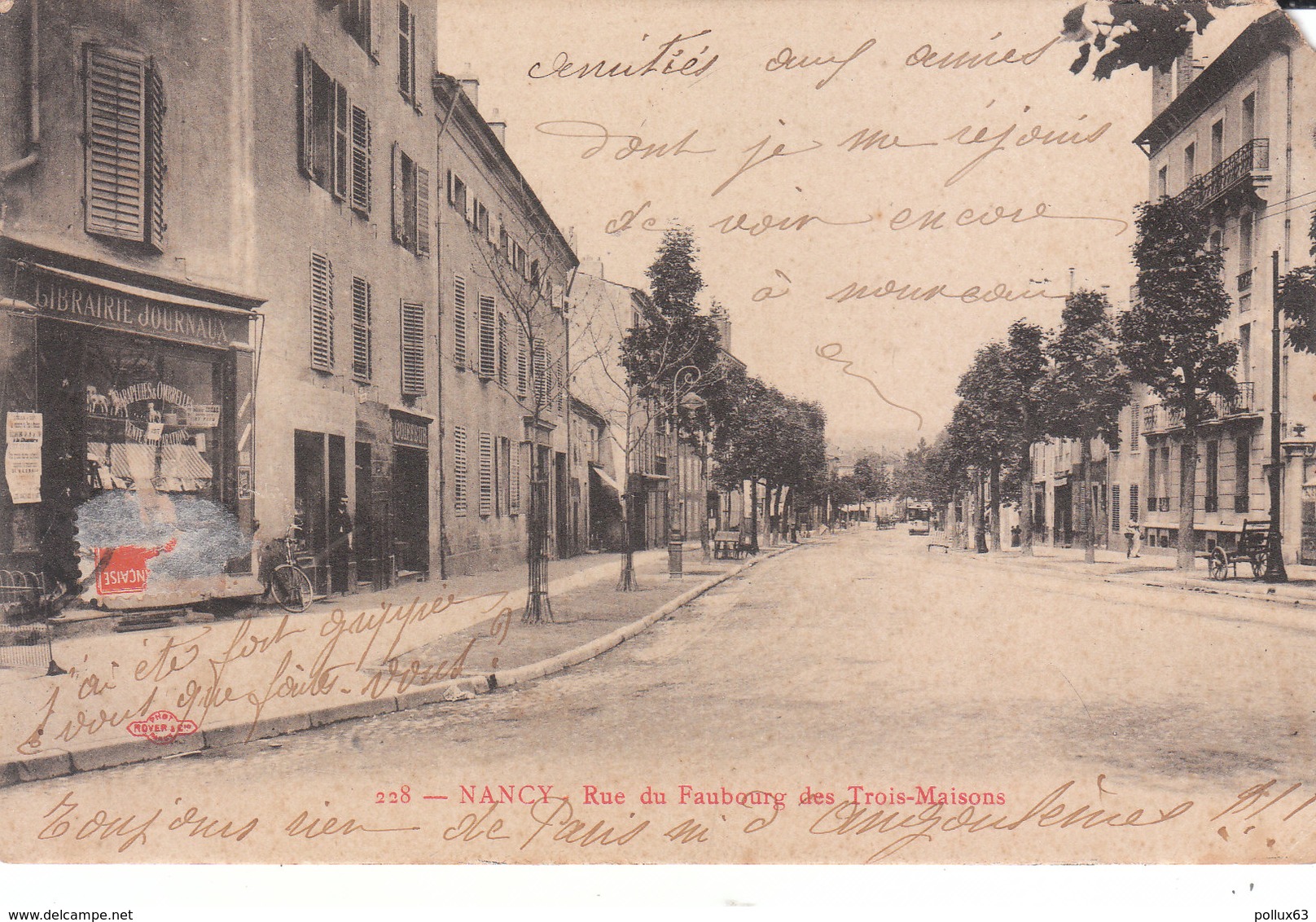 CPA NANCY (54) RUE DU FAUBOURG DES TROIS-MAISONS - Nancy