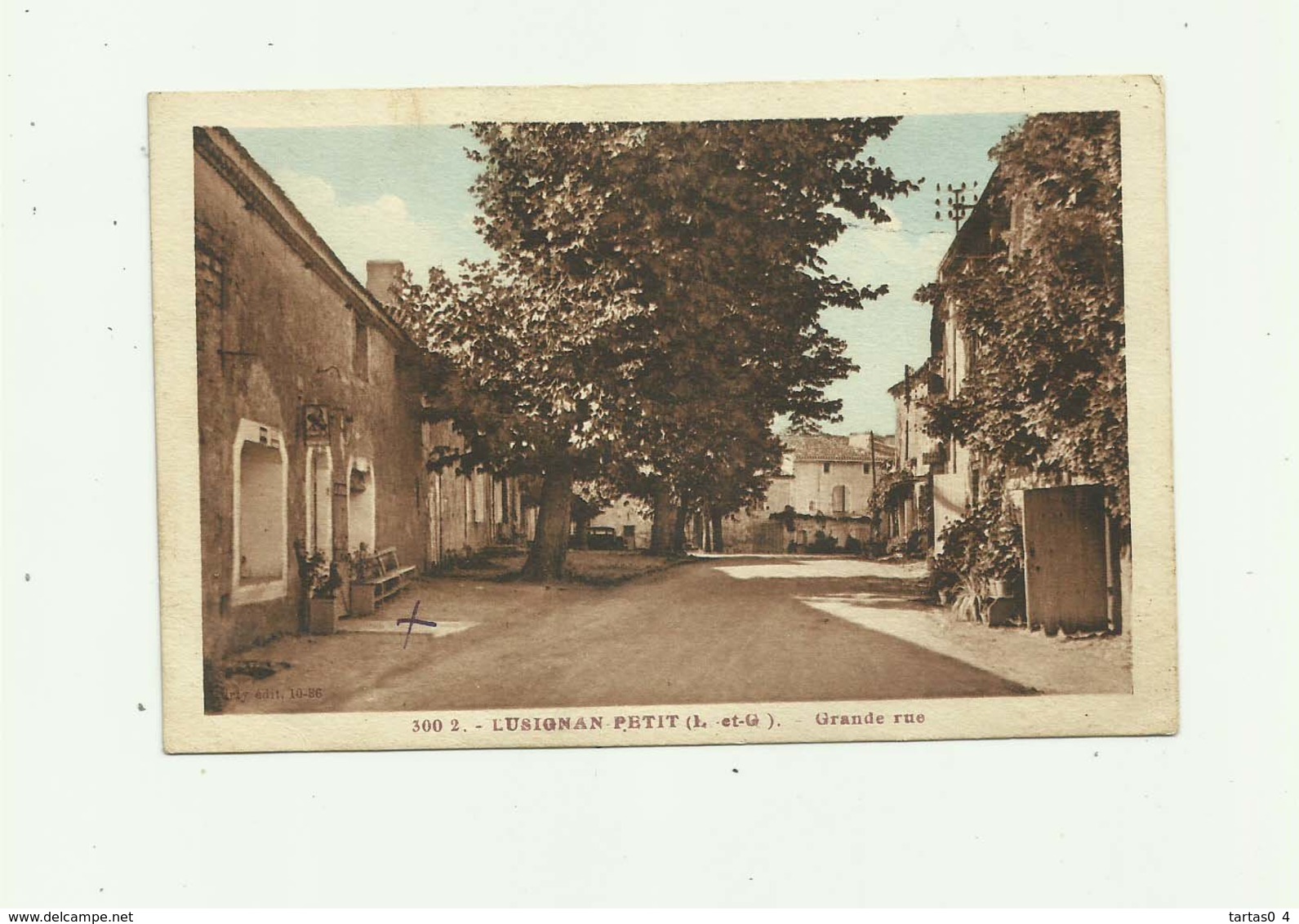 47 - LUSIGNAN PETIT - Grande Rue Bon état - Autres & Non Classés