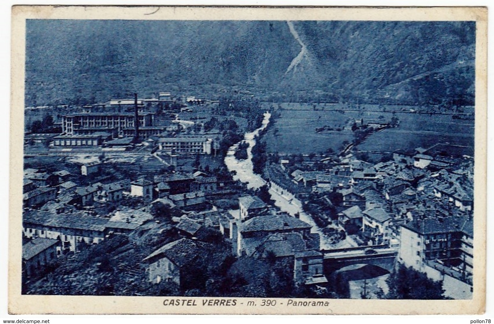 CASTEL VERRES - PANORAMA - AOSTA - 1951 - Vedi Retro - Formato Piccolo - Aosta