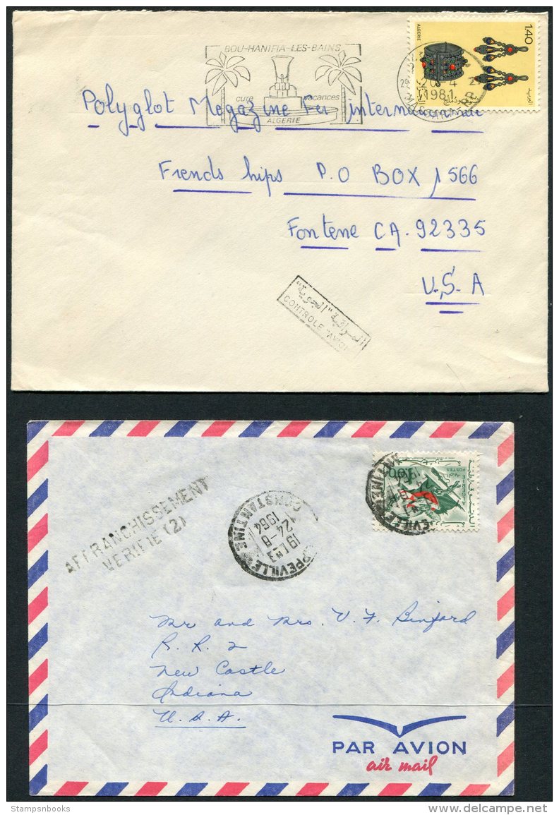 1964-84 Algeria - USA X 4 Covers - Algeria (1962-...)