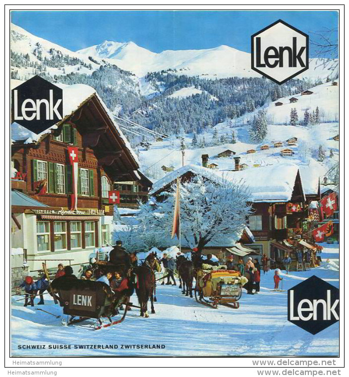 Lenk 1971 - Faltblatt Mit 30 Abbildungen - Hotelliste - Ortsplan - Schweiz