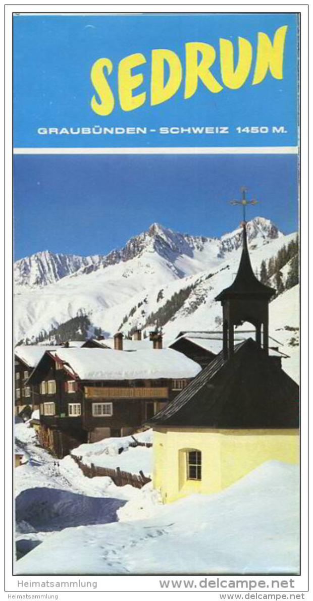 Sedrun 1970 - Faltblatt Mit 32 Abbildungen - Suiza