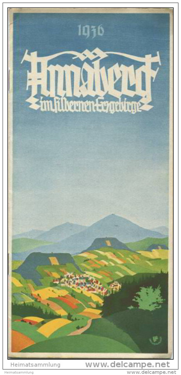 Annaberg Im Erzgebirge 1936 - 8 Seiten Mit 11 Abbildungen - Sachsen