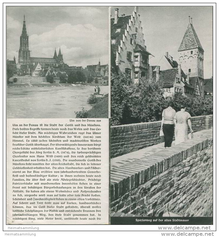 Ulm 1937 - Faltblatt Mit 7 Abbildungen - Baden-Wurtemberg