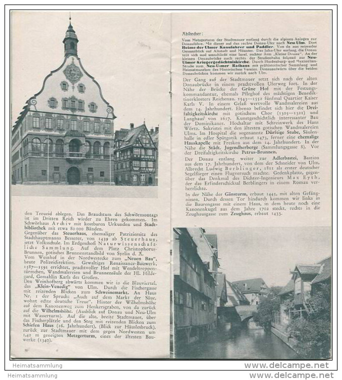 Ulm 1937 - Faltblatt Mit 7 Abbildungen - Baden-Wurtemberg