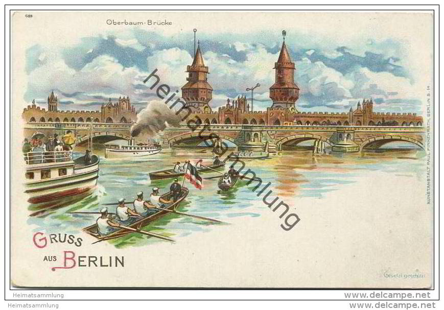 Berlin-Kreuzberg - Oberbaum Brücke Ca. 1900 - Kreuzberg