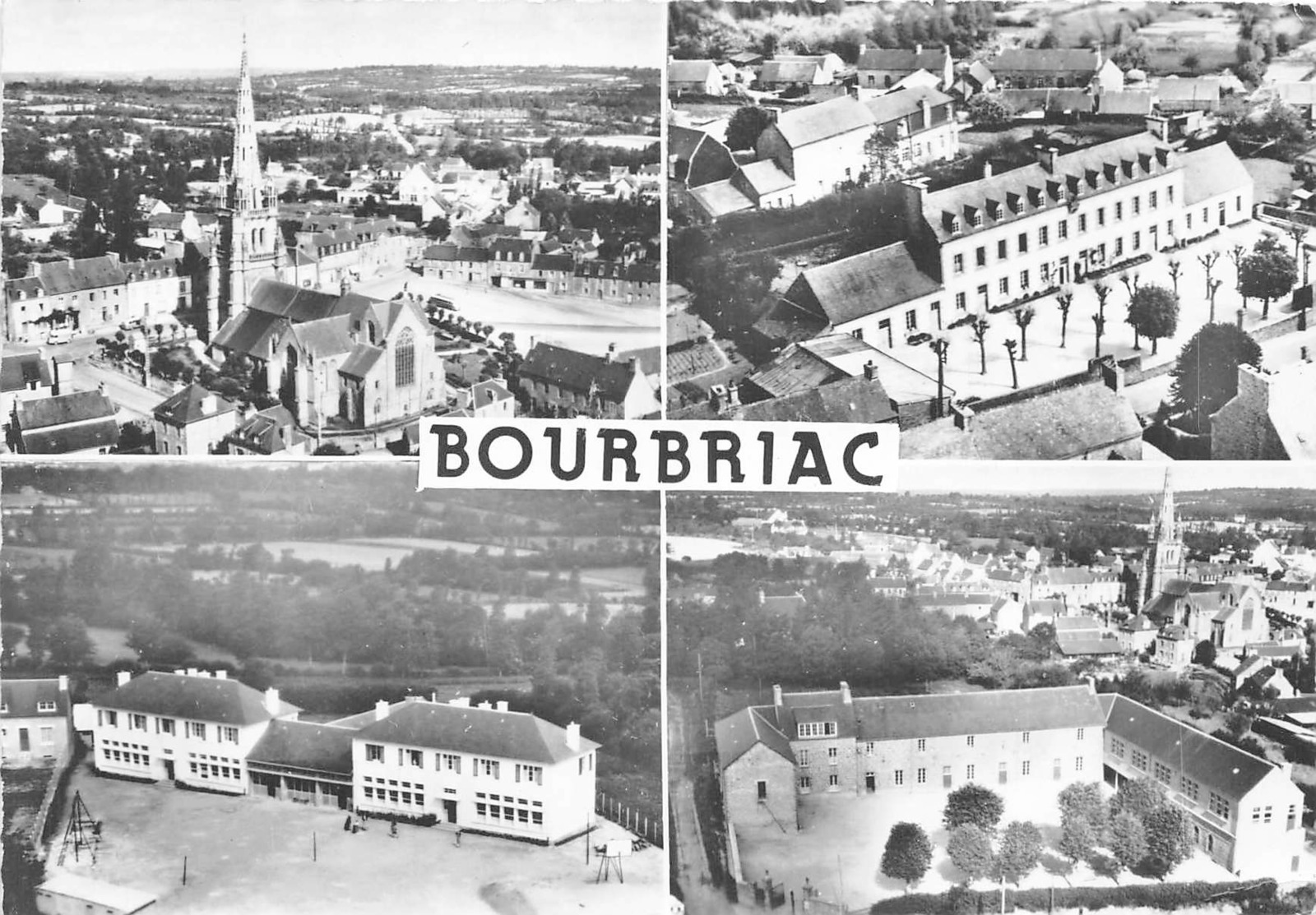 BOURBRIAC -  Vue Aerienne En  4 Multivues - Autres & Non Classés