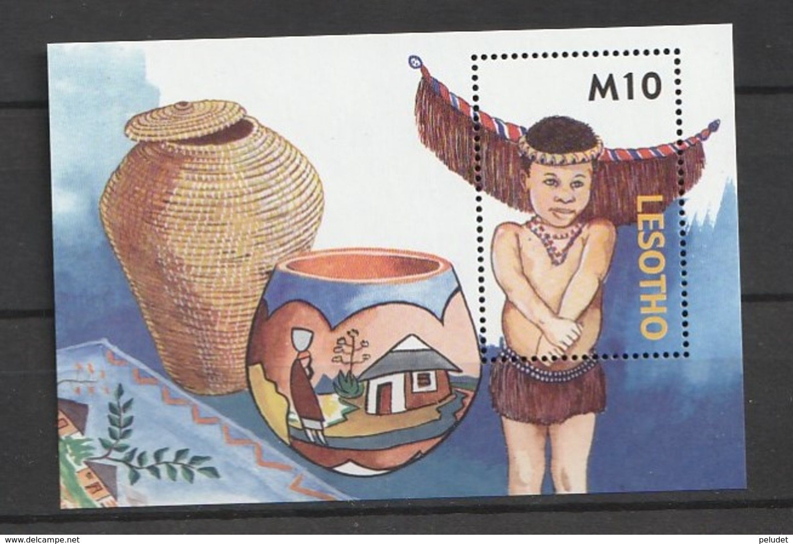 Lesotho 2006 Handicrafts S/s Mnh - Lesotho (1966-...)