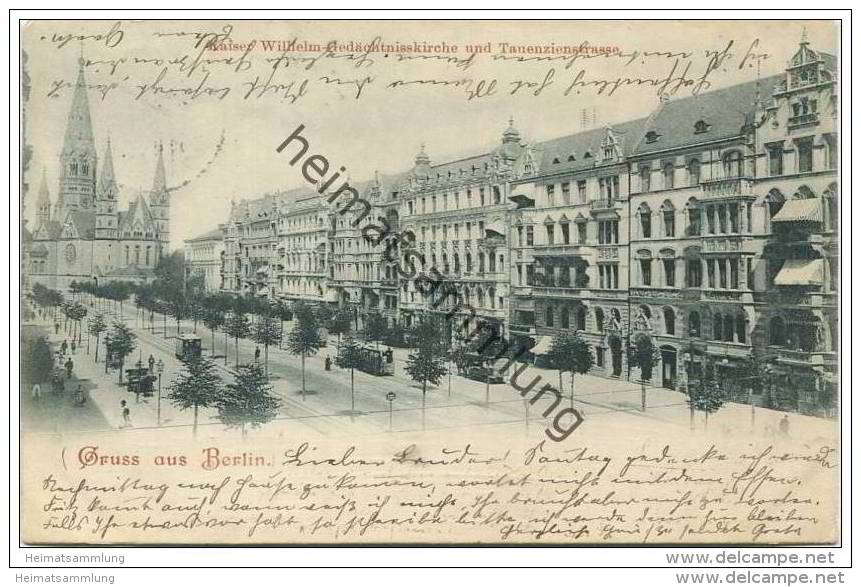 Gruss Aus Berlin - Kaiser Wilhelm-Gedächtniskirche - Tauentzienstrasse - Schoeneberg