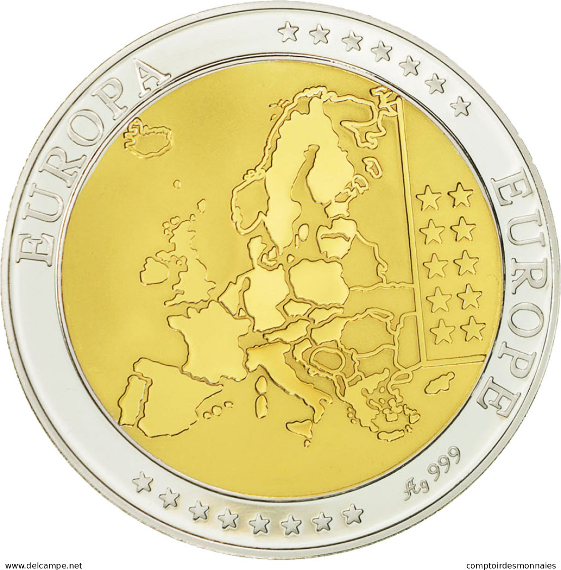 Pays-Bas, Médaille, L'Europe, Reine Béatrix, SPL+, Argent - Other & Unclassified