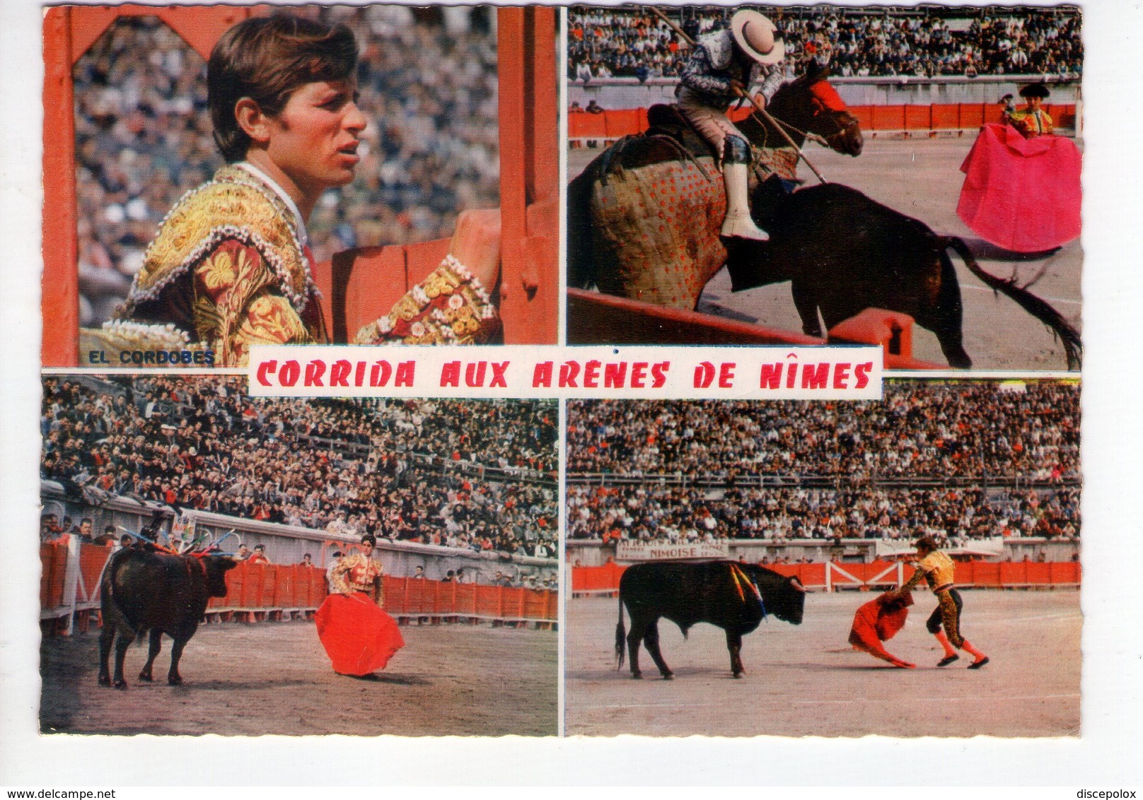 U2833 Postcard: CORRIDA AUX ARENES DE NIMES + TORO, Taureau, Bull _ NOT WRITED - Stierkampf