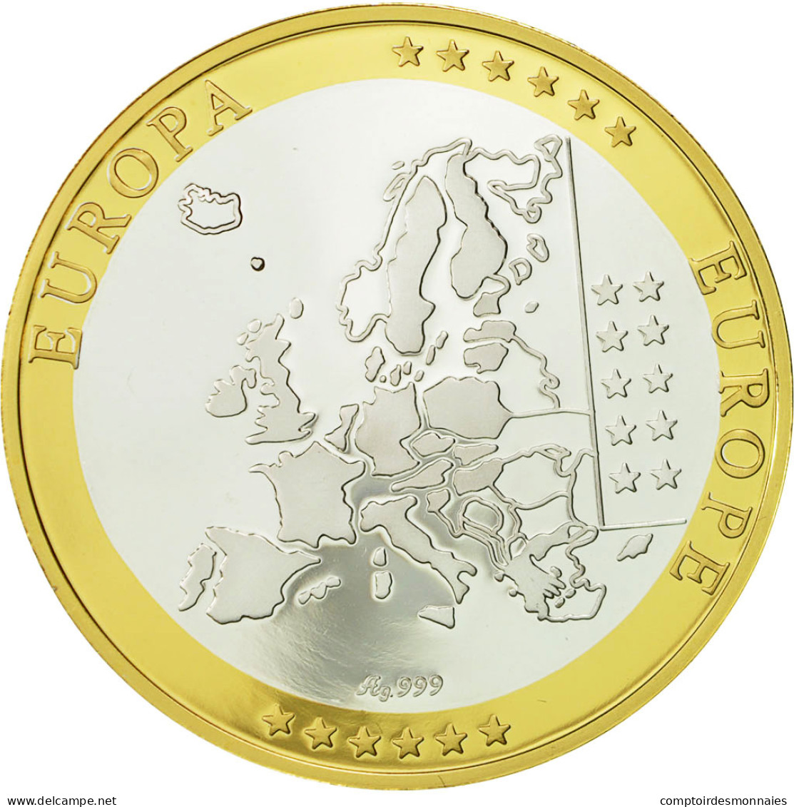 Belgique, Médaille, L'Europe, SPL+, Argent - Autres & Non Classés