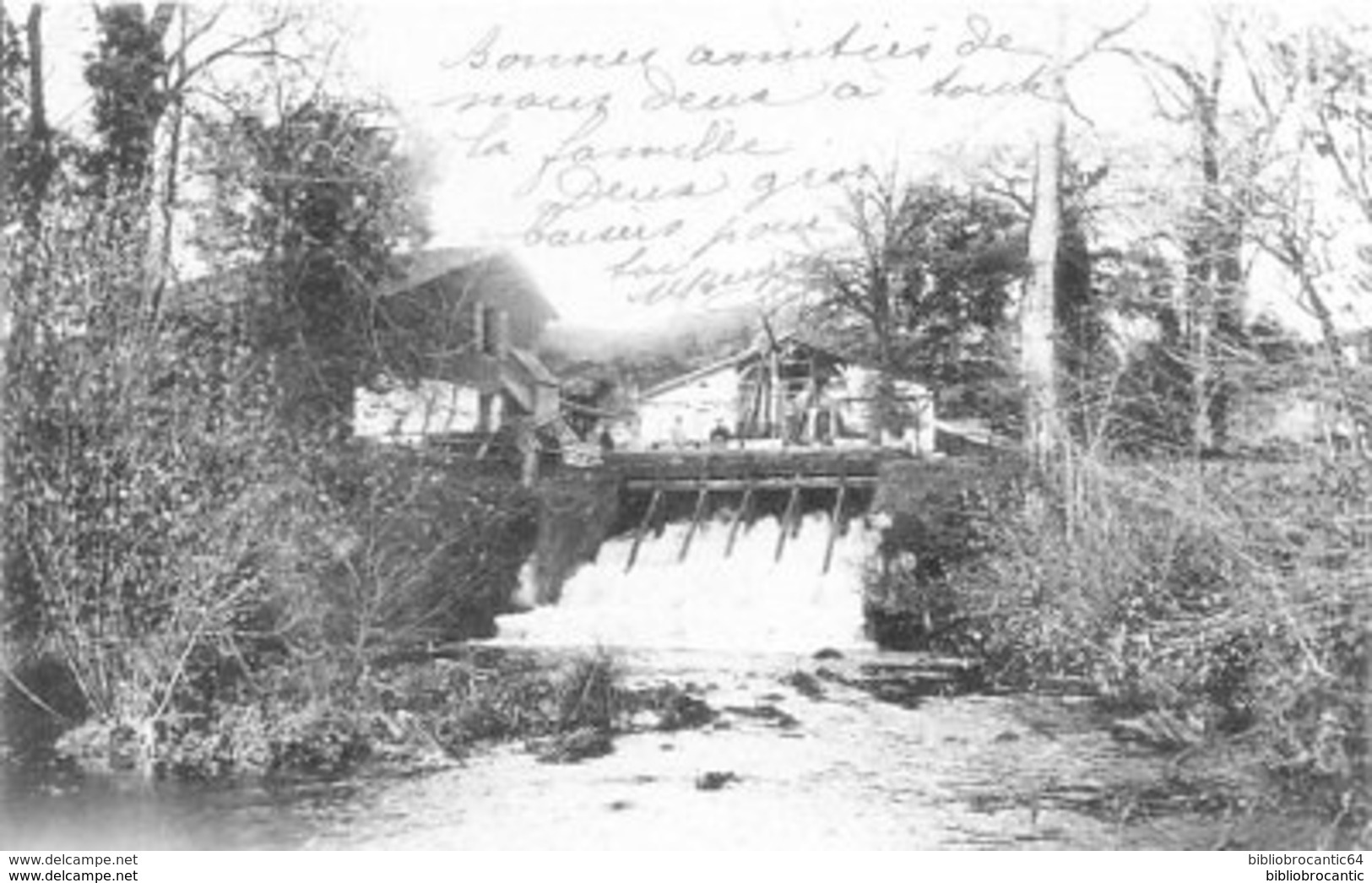 D40 - Cpa - SORE < LES CHUTES DE LA LEYRE AU MOULIN DE LA "VILLE" - Sore