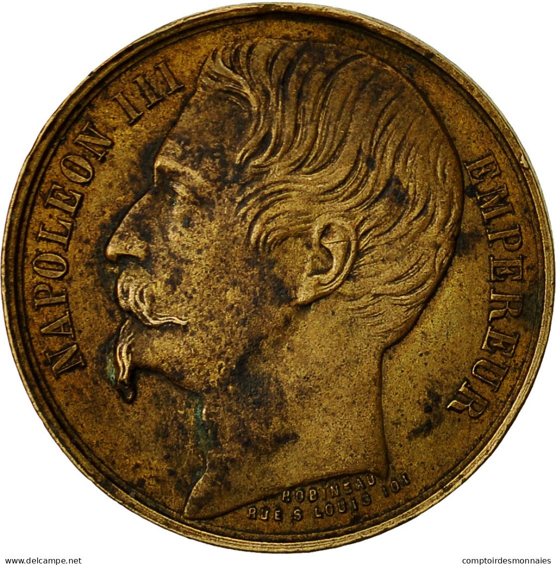 France, Médaille, Napoléon III, Prise De Sébastopol, 1855, Robineau, TTB+ - Autres & Non Classés