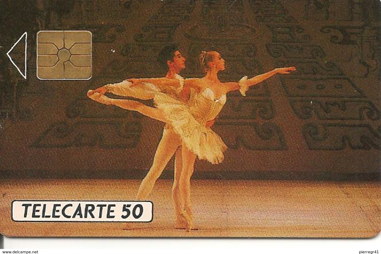 CARTEµ-PUBLICC-MONACO-50U-MF 08--GEM A-Série C-BALLETS De MONTE CARLO--UTILISE-TBE - Monaco