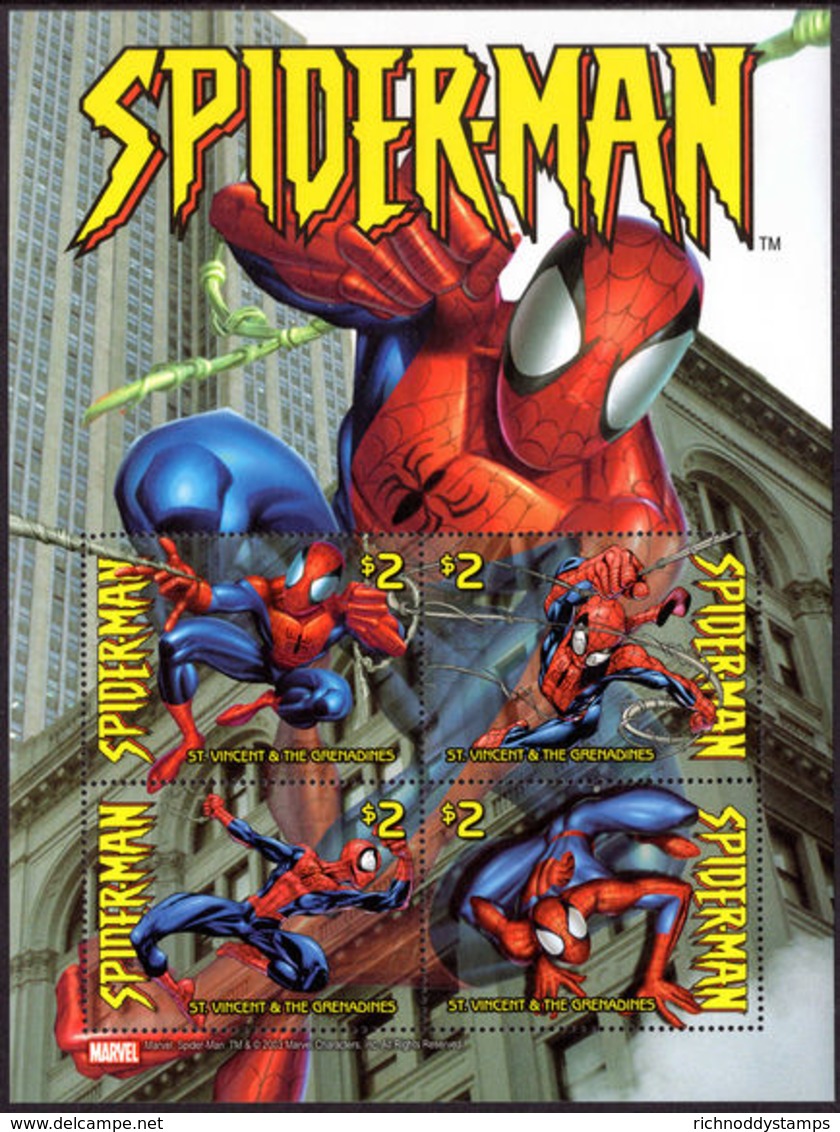 St Vincent 2003 Spider-Man Souvenir Sheet Unmounted Mint. - St.Vincent & Grenadines