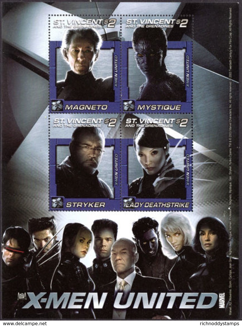 St Vincent 2003 X-Men Magneto Souvenir Sheet Unmounted Mint. - St.Vincent & Grenadines