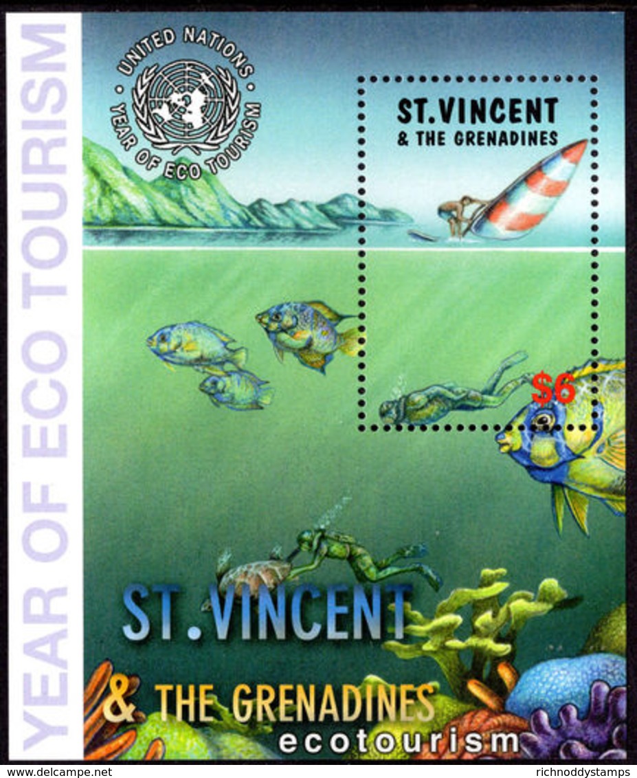 St Vincent 2002 Eco-tourism Souvenir Sheet Unmounted Mint. - St.Vincent & Grenadines