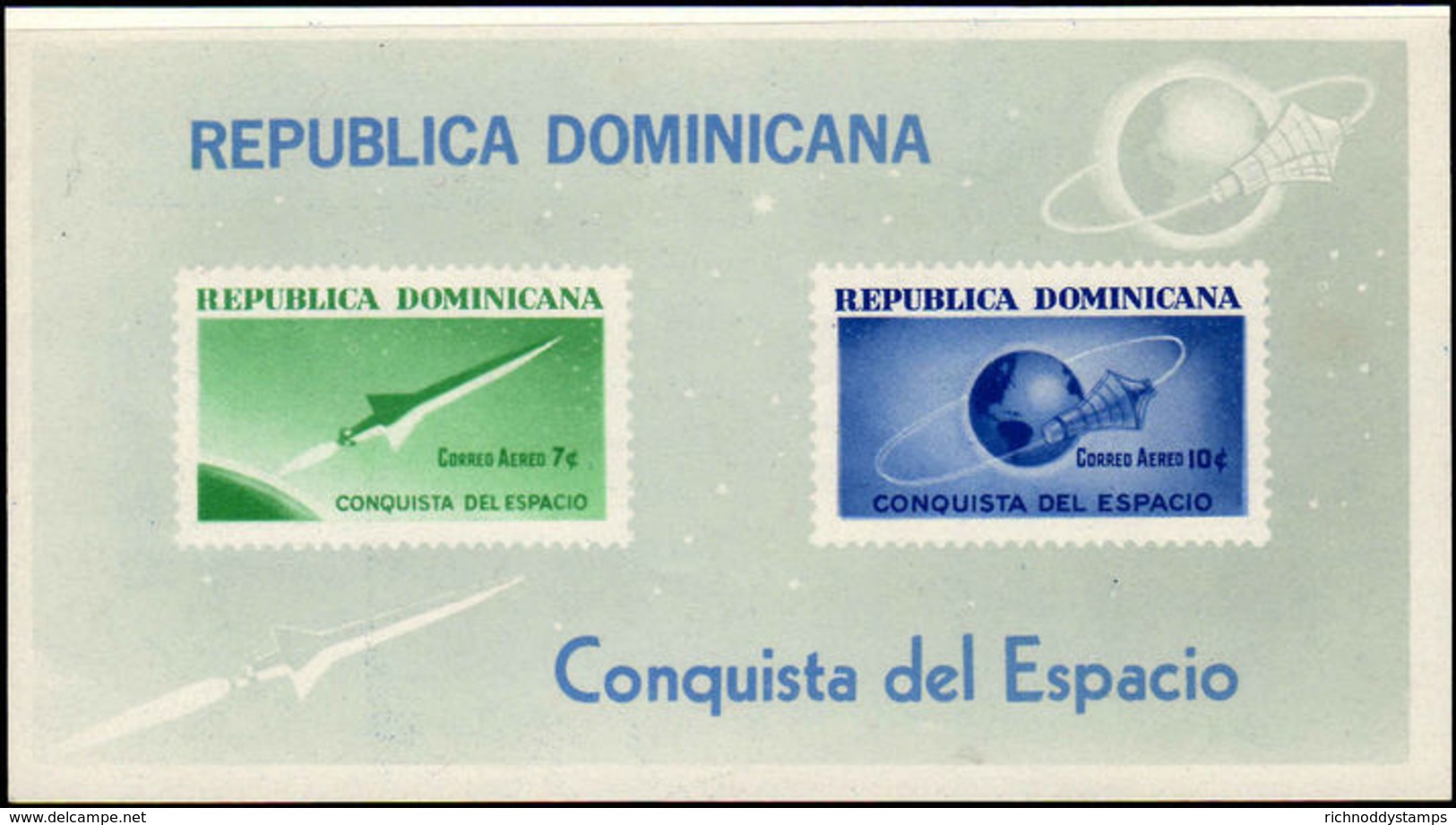 Dominican Republic 1964 Conquest Of Space Souvenir Sheet Unmounted Mint. - Dominican Republic