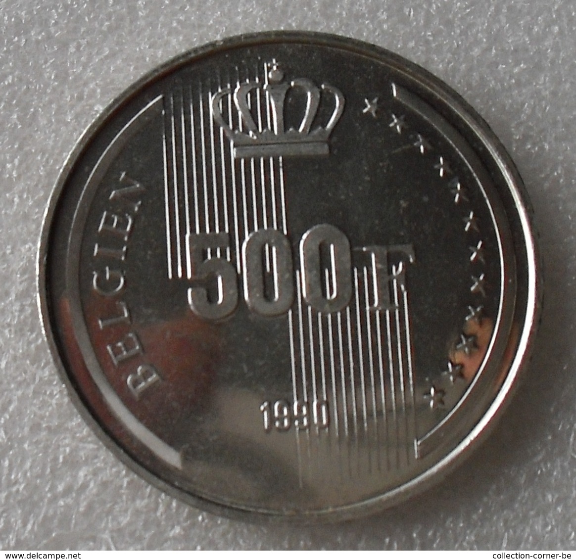 Belgie, 500 Frank, 1990 (Duits), Zilver .833, - 500 Francs