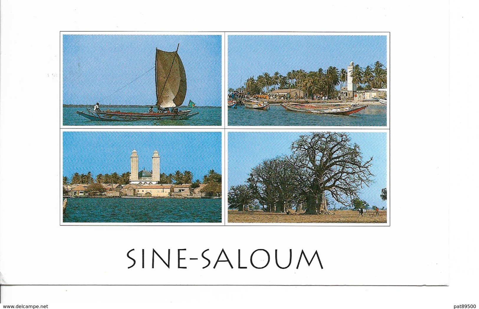 SENEGAL Fleuve SINE SALOUM Niodor, Dionewar, N'Dangane / CPM Multivues Voyagée 1995 / T. ST EXUPERY YT 1309 +++++ - Sénégal
