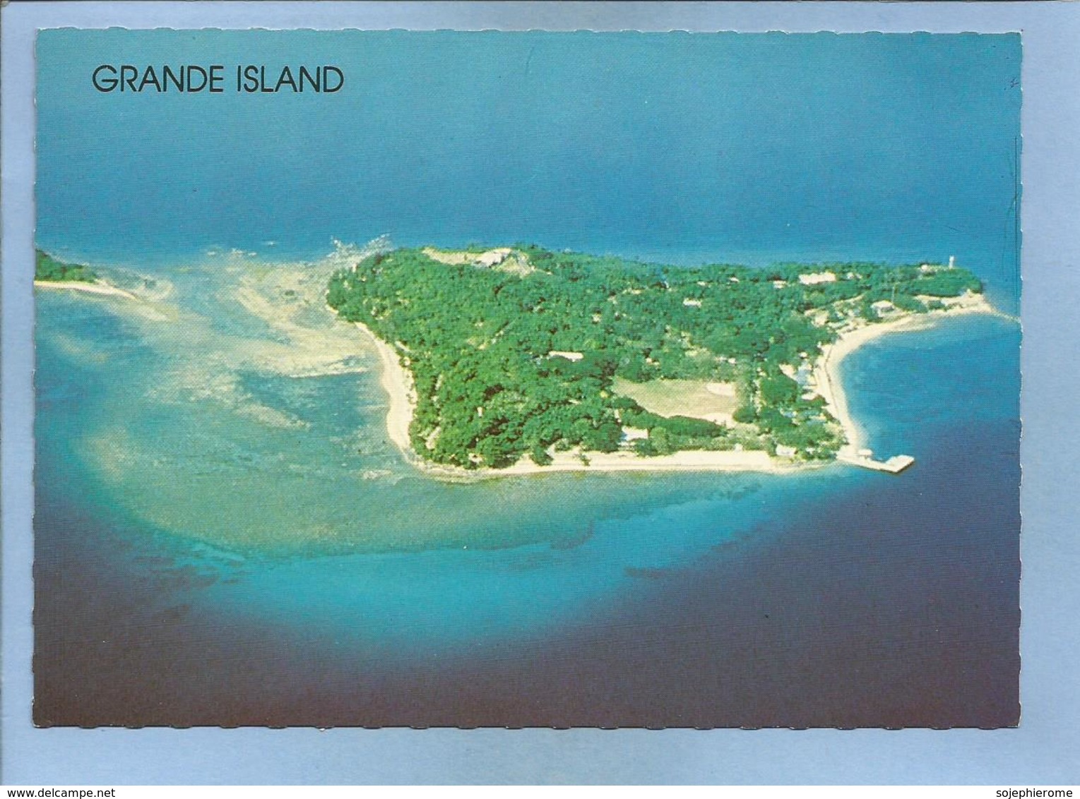 Grande Island (Philippines) 2 Scans (au Verso Manuscrit "présence Américaine Insupportable") - Philippines