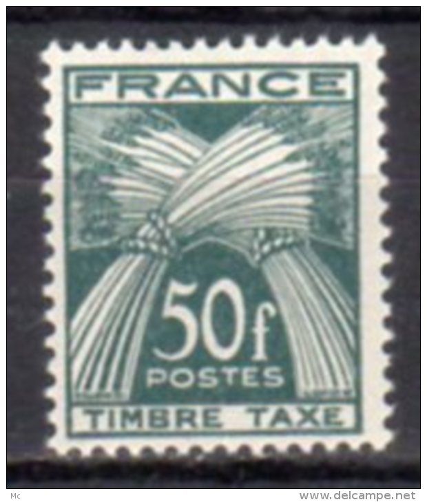 France Taxe N° 88 Luxe ** - 1859-1959 Mint/hinged