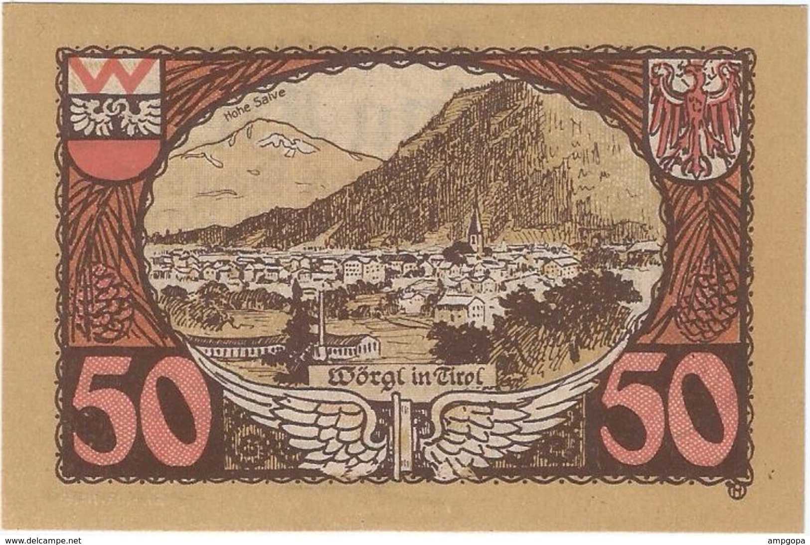 Austria 50 Heller 31-12-1920, St. Johann (Tirol) 1252f UNC - Austria