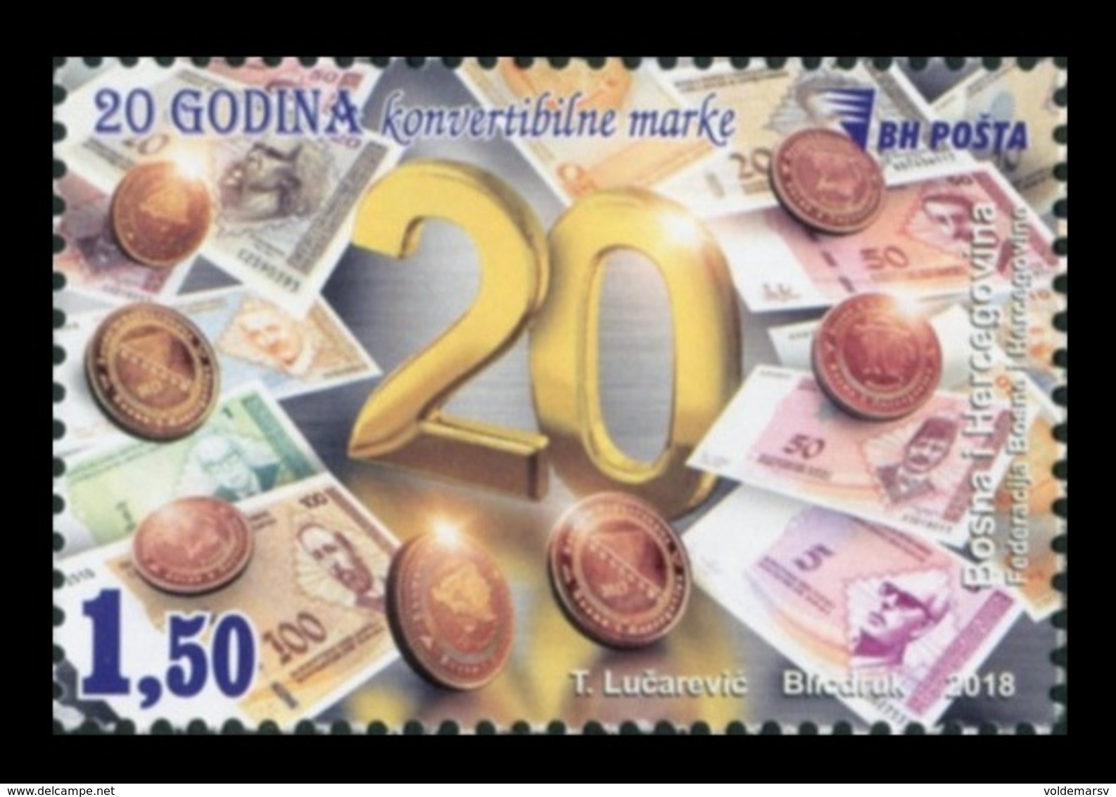 Bosnia And Herzegovina 2018 Mih. 736 National Currency Convertible Mark. Coins. Banknotes MNH ** - Bosnia Herzegovina