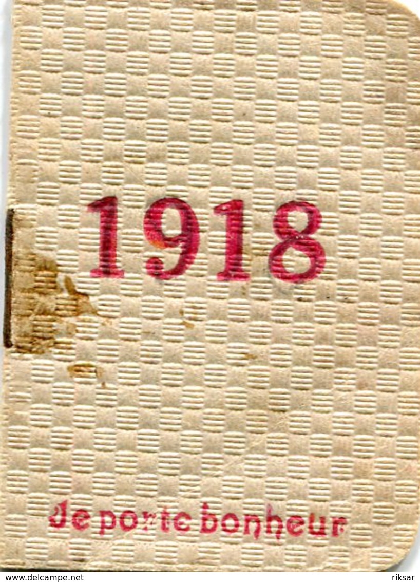 CALENDRIER 1918 - Klein Formaat: 1901-20