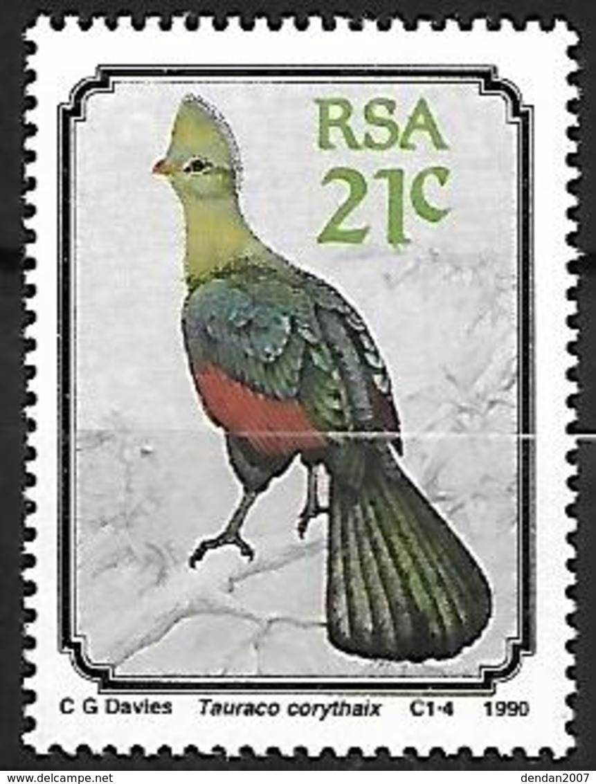 South Africa - 1990 - MNH - Knysna Turaco (Tauraco Corythaix) - Cuckoos & Turacos