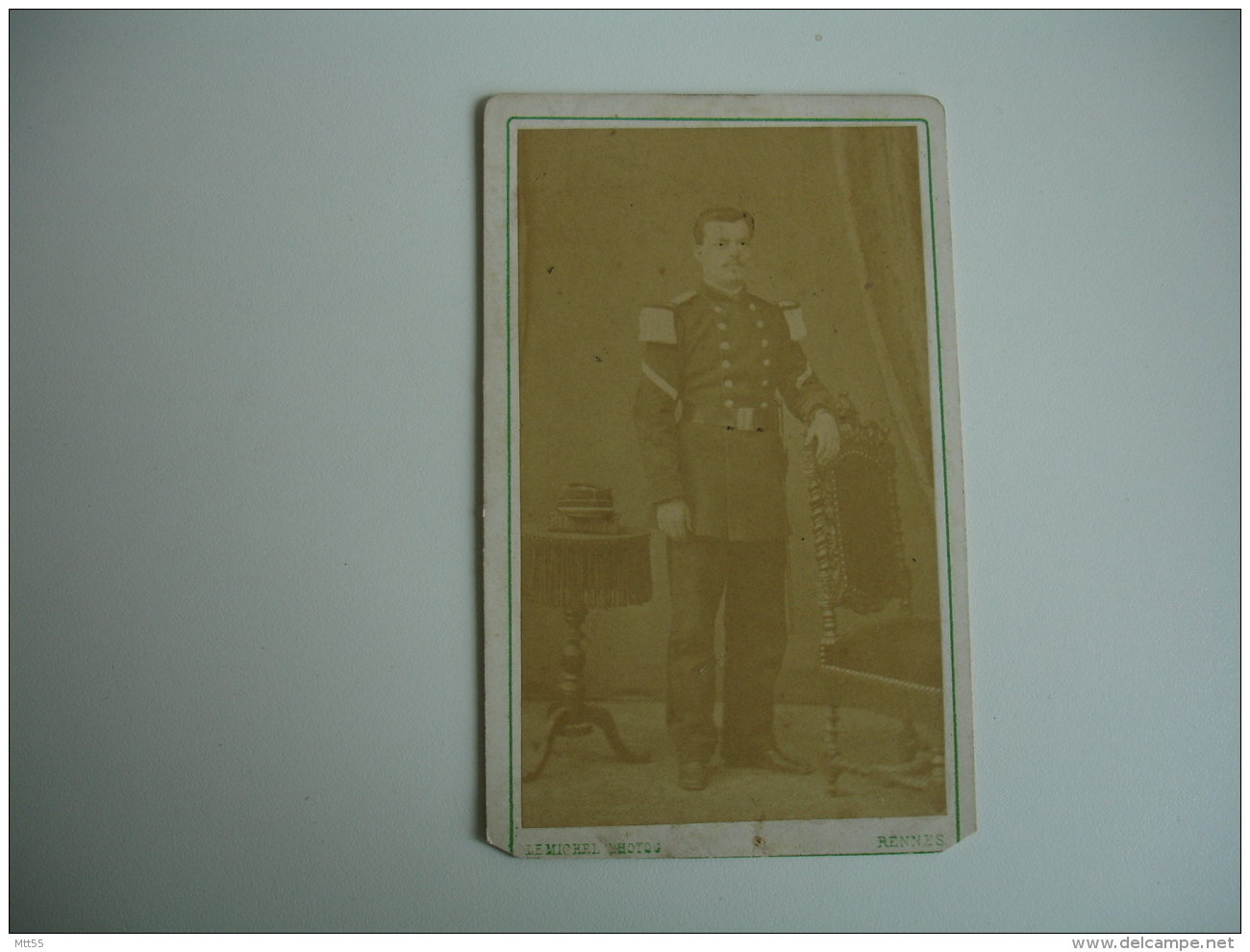 Cdv Militaire Photo  Lemichel Rennes - Autres & Non Classés