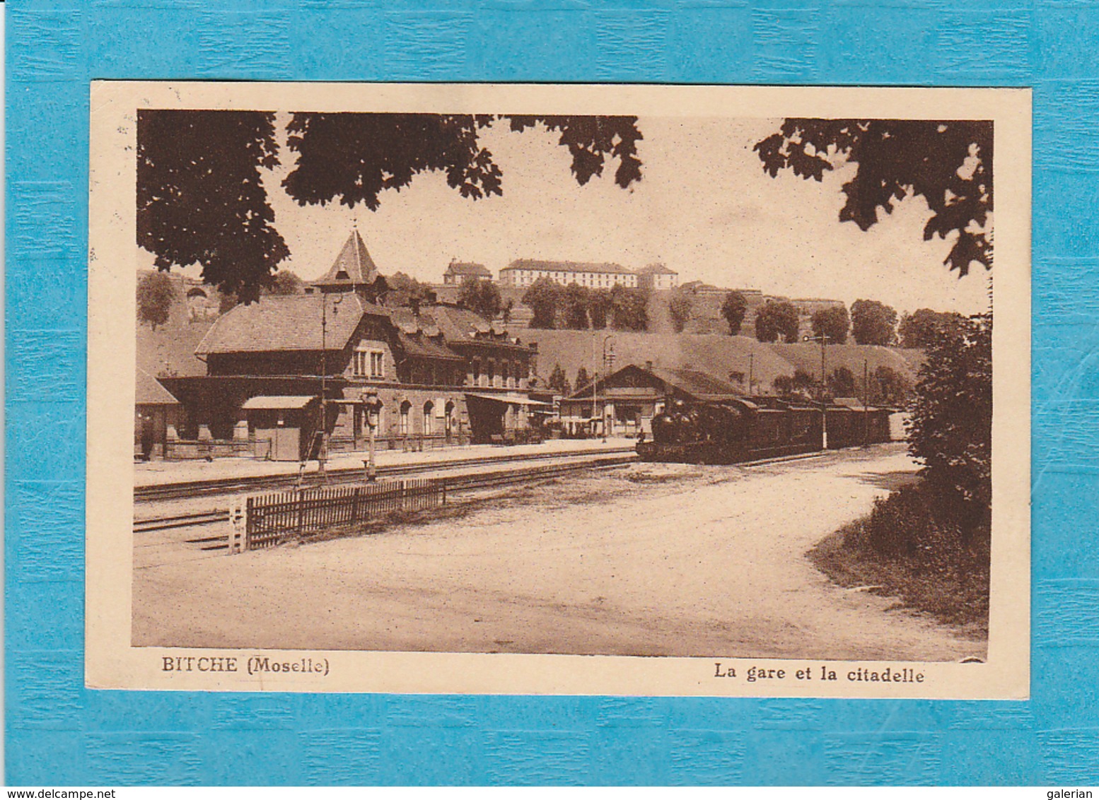 Bitche ( Moselle ). - La Gare Et La Citadelle. - Train En Gare. - Bitche