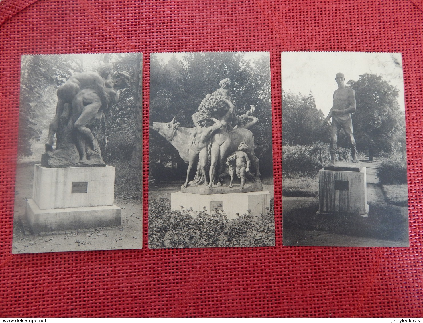 MORLANWELZ - MARIEMONT - Lot De 9 Cartes: Statues Du Château De Mariemont - Morlanwelz